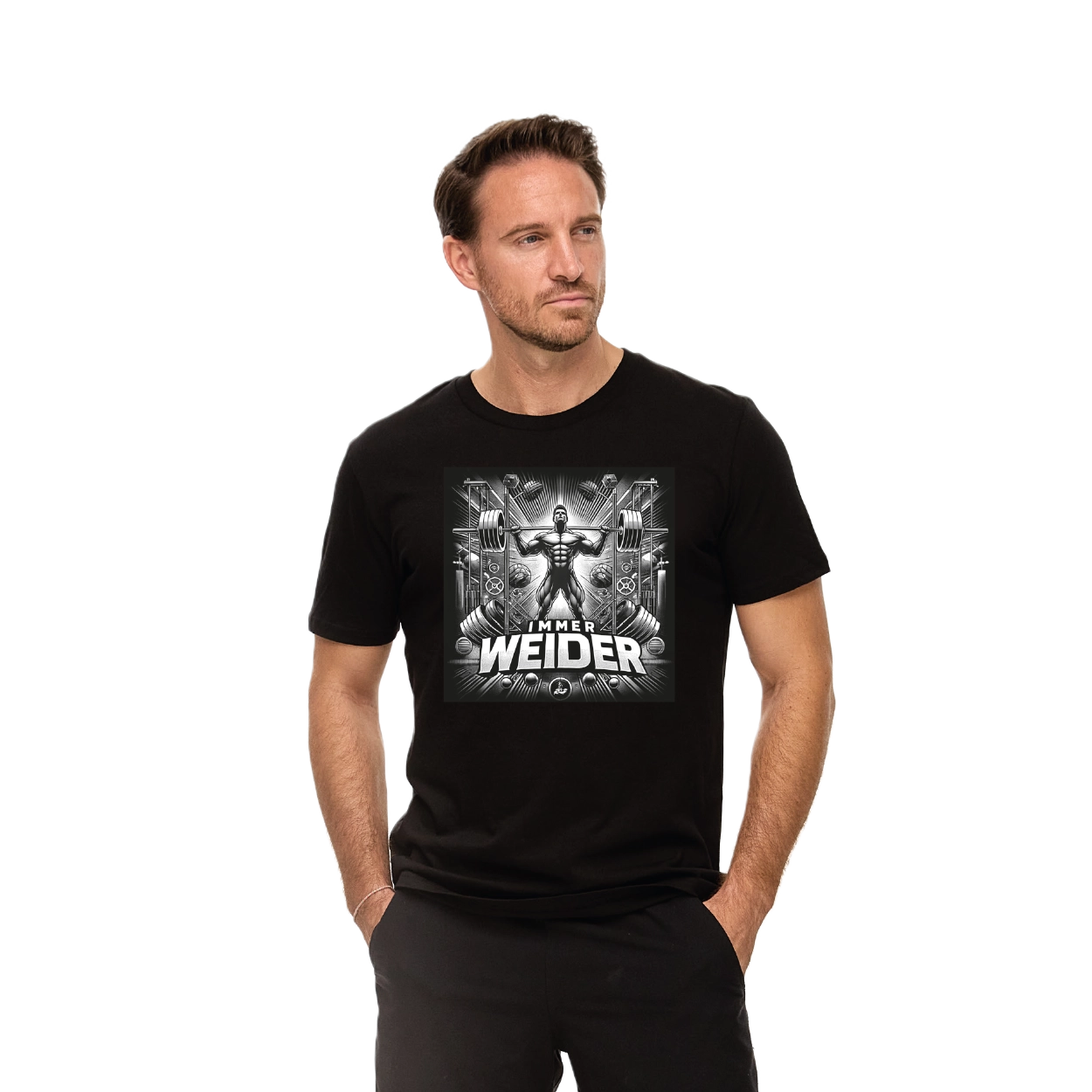 T-shirt #ImmerWieder nero unisex